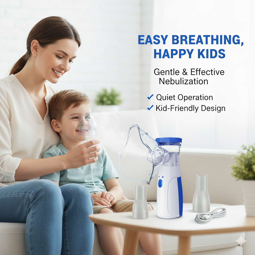 Portable Ultrasonic Rechargeable Mesh Nebulizer Machine
